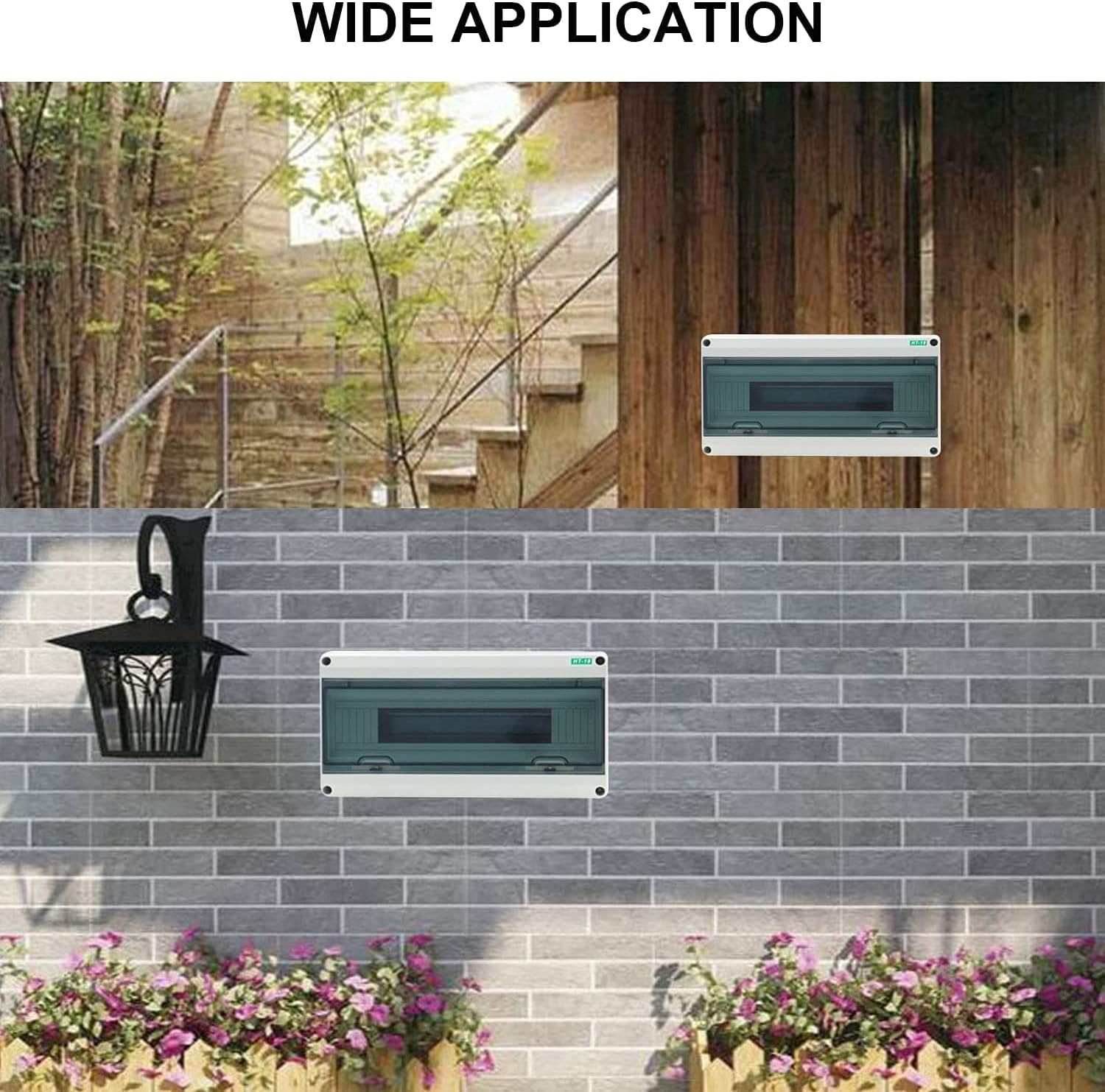 Auniwaig Large Electronic Junction Box Waterproof ABS Circuit Breaker Distribution Protection Box Switching Power Supply Junction Box Transparent Lid, 365 x 195 x 110mm / 14.37" x 7.67" x 4.33"