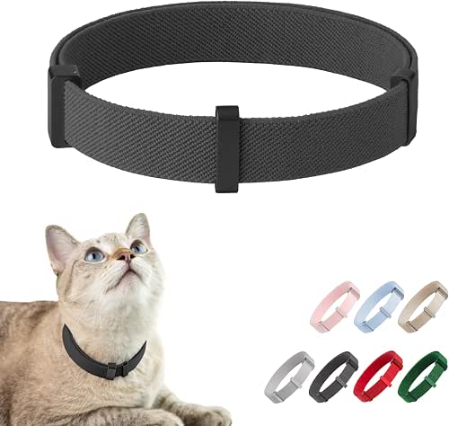 Safety Cat Collar Pro, Lightweight Elastic Release Non Breakaway Cat