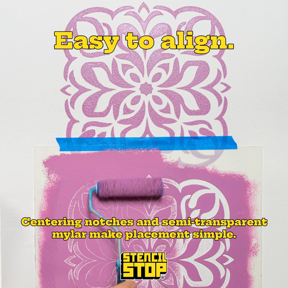 Stencil Stop Szablon z drutu kolczastego – wielokrotnego użytku do projektów DIY, malowania, rysowania, rzemiosła, 14 mil tworzywa sztucznego (45 x 5,7 cm)