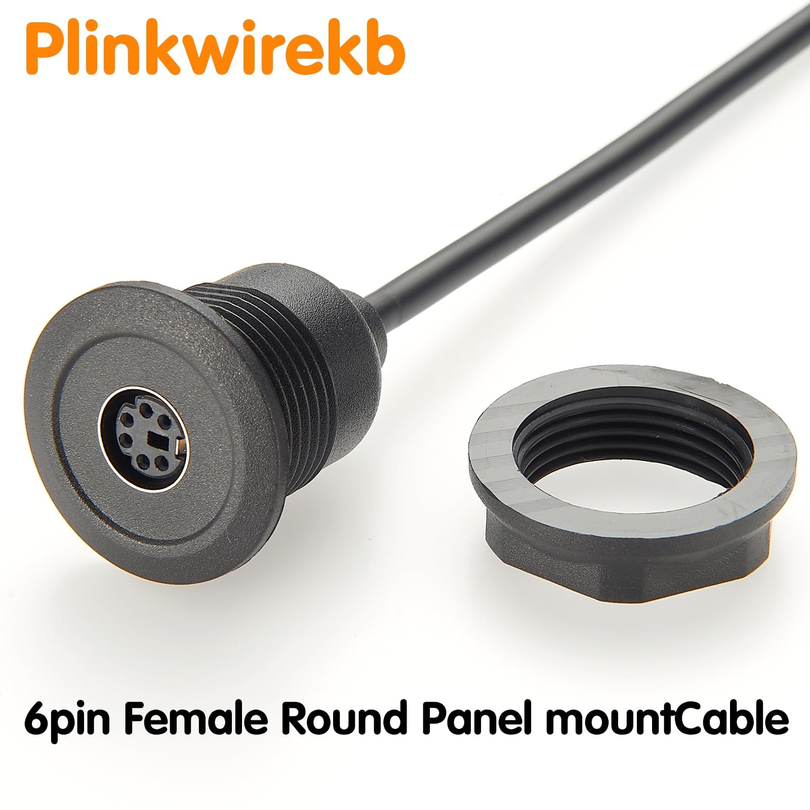 Mini DIN 6Pin Verlängerungskabel zur Schalttafelmontage, PS2 Maus Kabel, Stecker auf Buchse, 5er Pack, 30cm