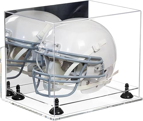 Miniatura 94 de vitrina de acrílico tamaño real casco fútbol americano.