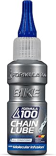 Formula 100 All Conditions Bike Chain Lube – All-Weather Lubricant for Bicycles & Electric Bikes – Protects Against Wear, Reduces Friction, Fights Corrosion – 50ml (1.69 oz)