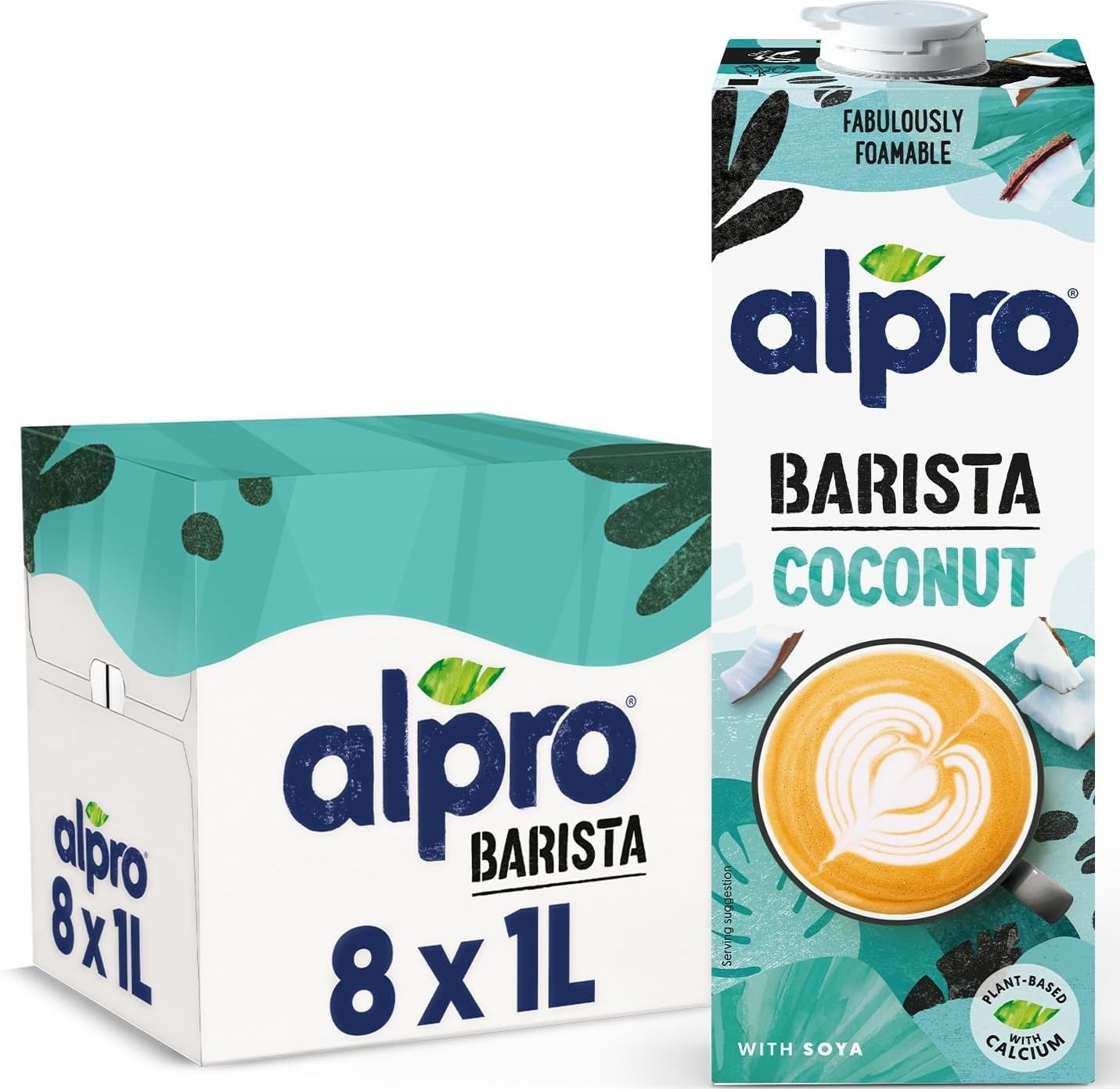 Alpro Barista Coconut Drink Long Life Milk Alternative 1L (8 Pack)
