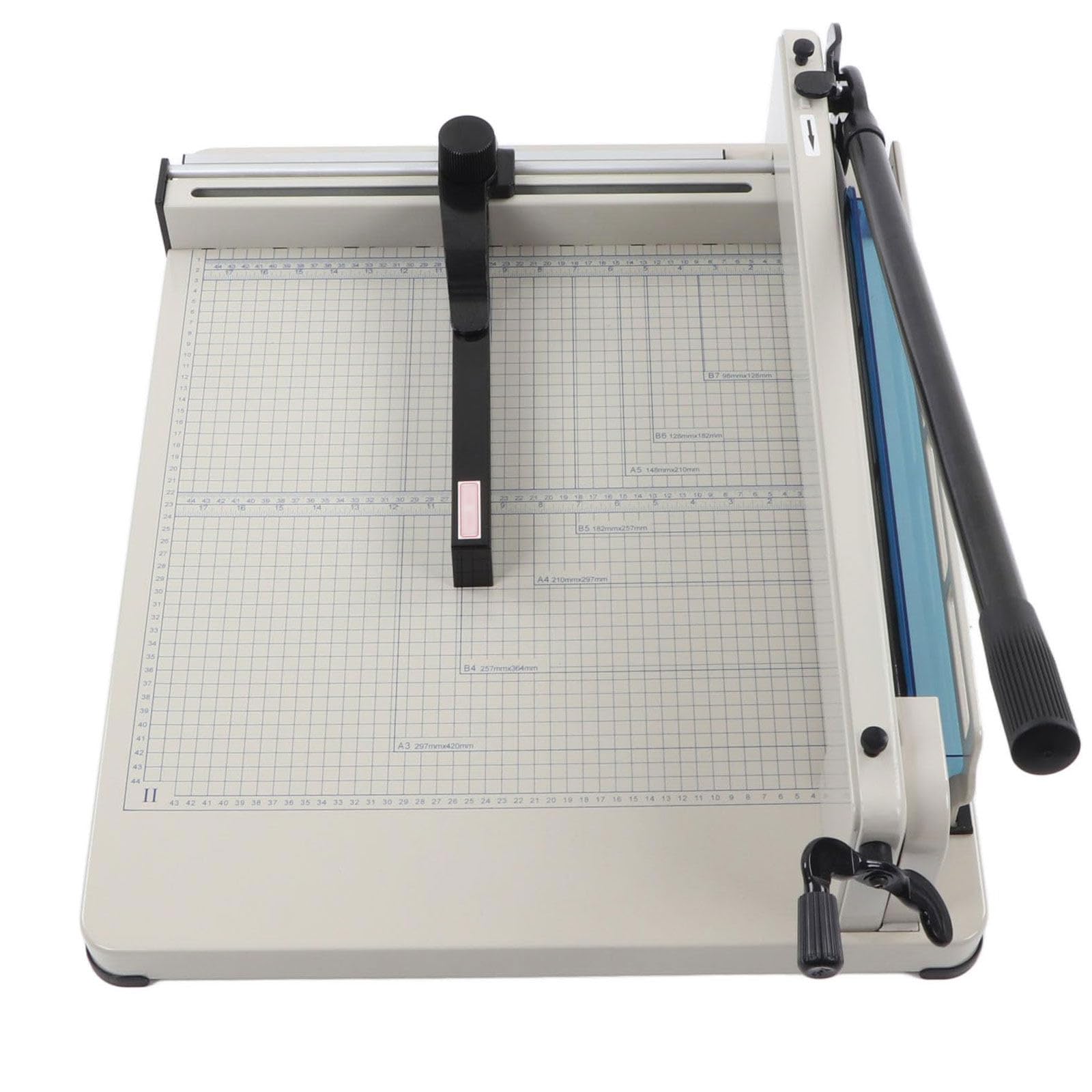 Taglierina a ghigliottina resistente, taglia carta fino a 40 mm di spessore, macchina da taglio manuale A4/A3 con lama da 30,5 cm/43,2 cm per tagliare carta pila/foto/PVC morbido/pelle A4