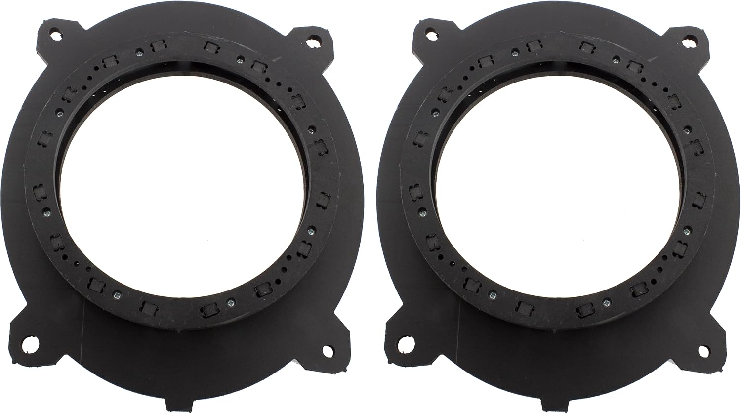 Front Door Speaker Adapter Spacer Rings Compatible with Toyota Avalon B4X Camry Crown Highlander Mirai Sequoia Sienna Tundra Front Doors - For 6.5" 6 1/2" Aftermarket Speakers - SAK141_55-1 Pair