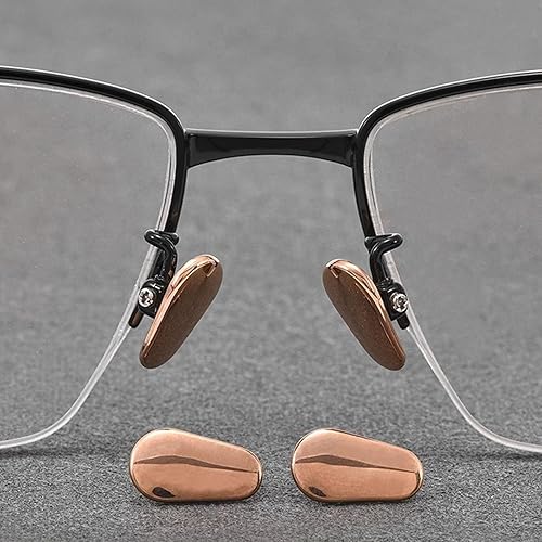 Miniatura 8 de Almohadilla de nariz de cerámica para gafas, almohadilla nasal antideslizante atornillada, piezas de repuesto duraderas para lentes de sol (2 pares,