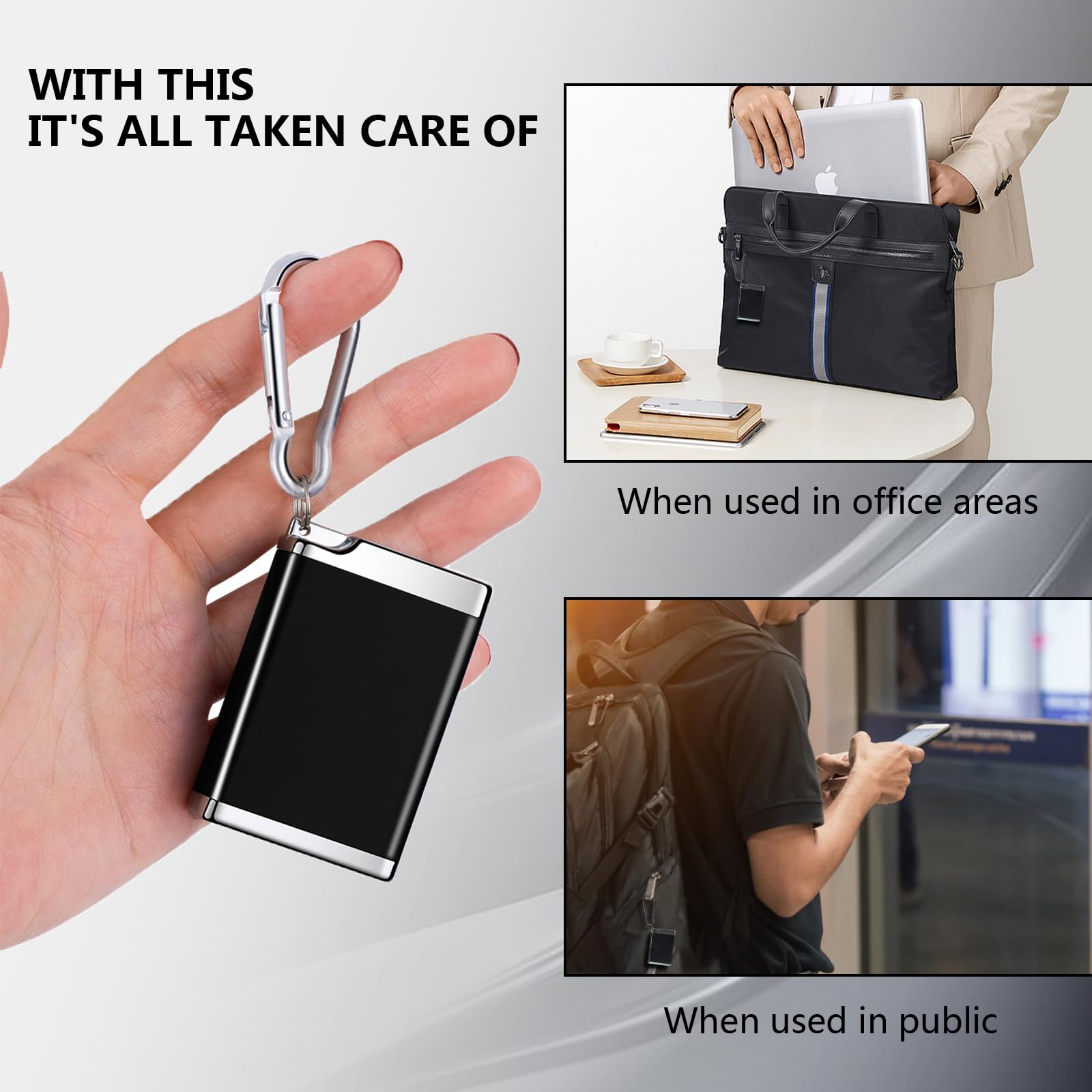 Portacenere Tascabile Ignifugo - 8 Pezzi Per Viaggi E Attività Outdoor - Foto 8