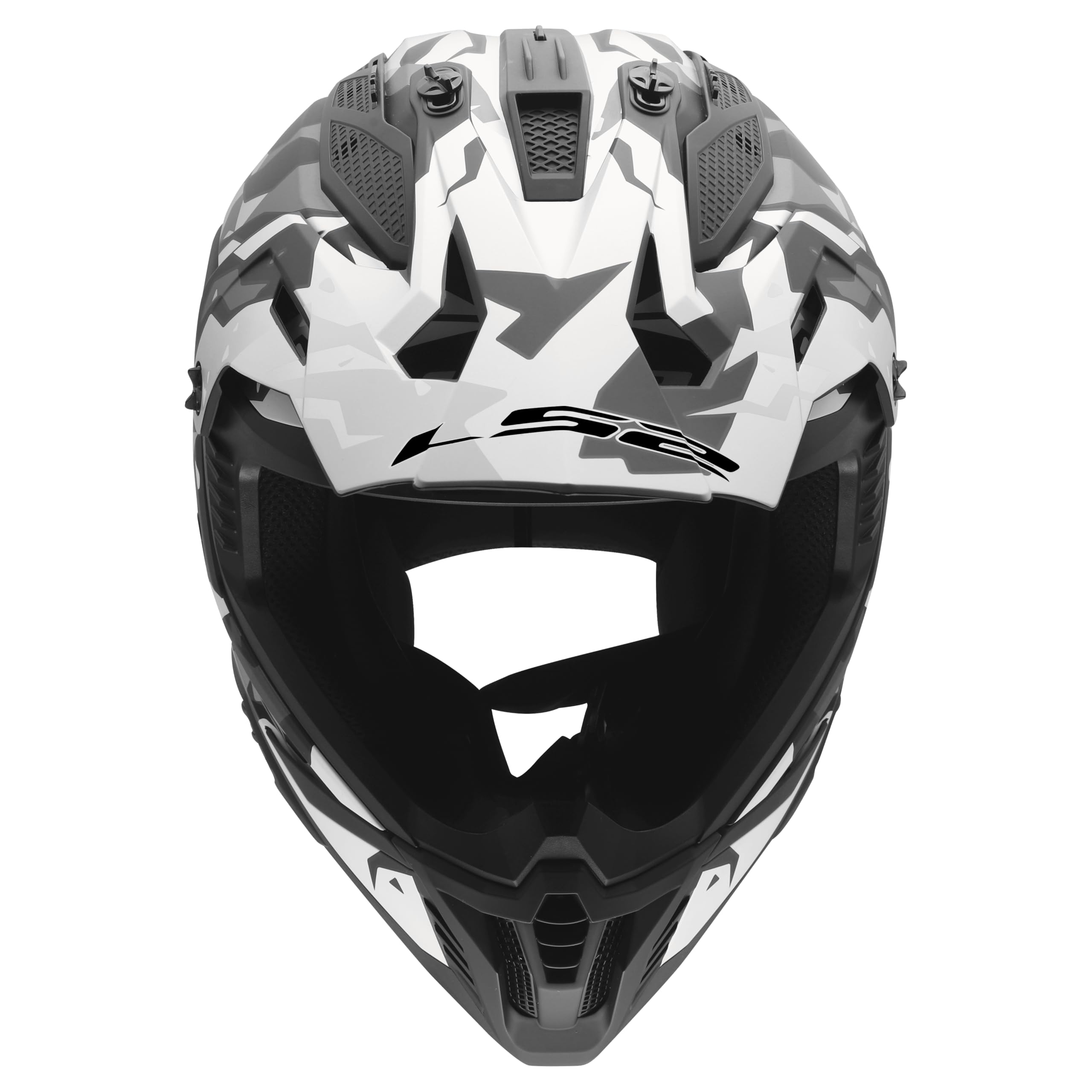 LS2, Casco Moto Cross FAST II GROTESK Black Grey, XS