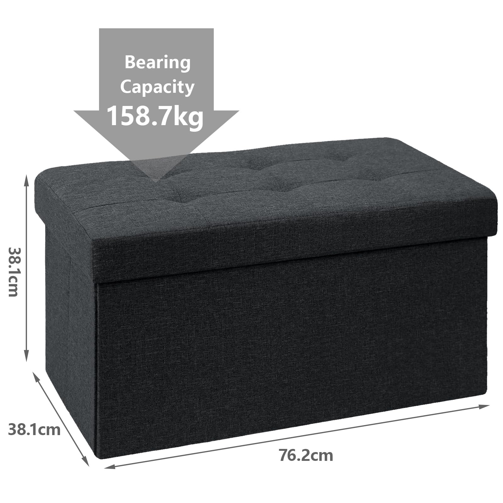 Pouf Da Esterno BRIAN DANY Pouf Puff Pieghevole Stoccaggio