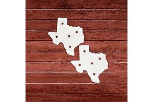 3-Pack 8" Texas Shape Mum Backer Paper Discs for Homecoming Mum Accessories