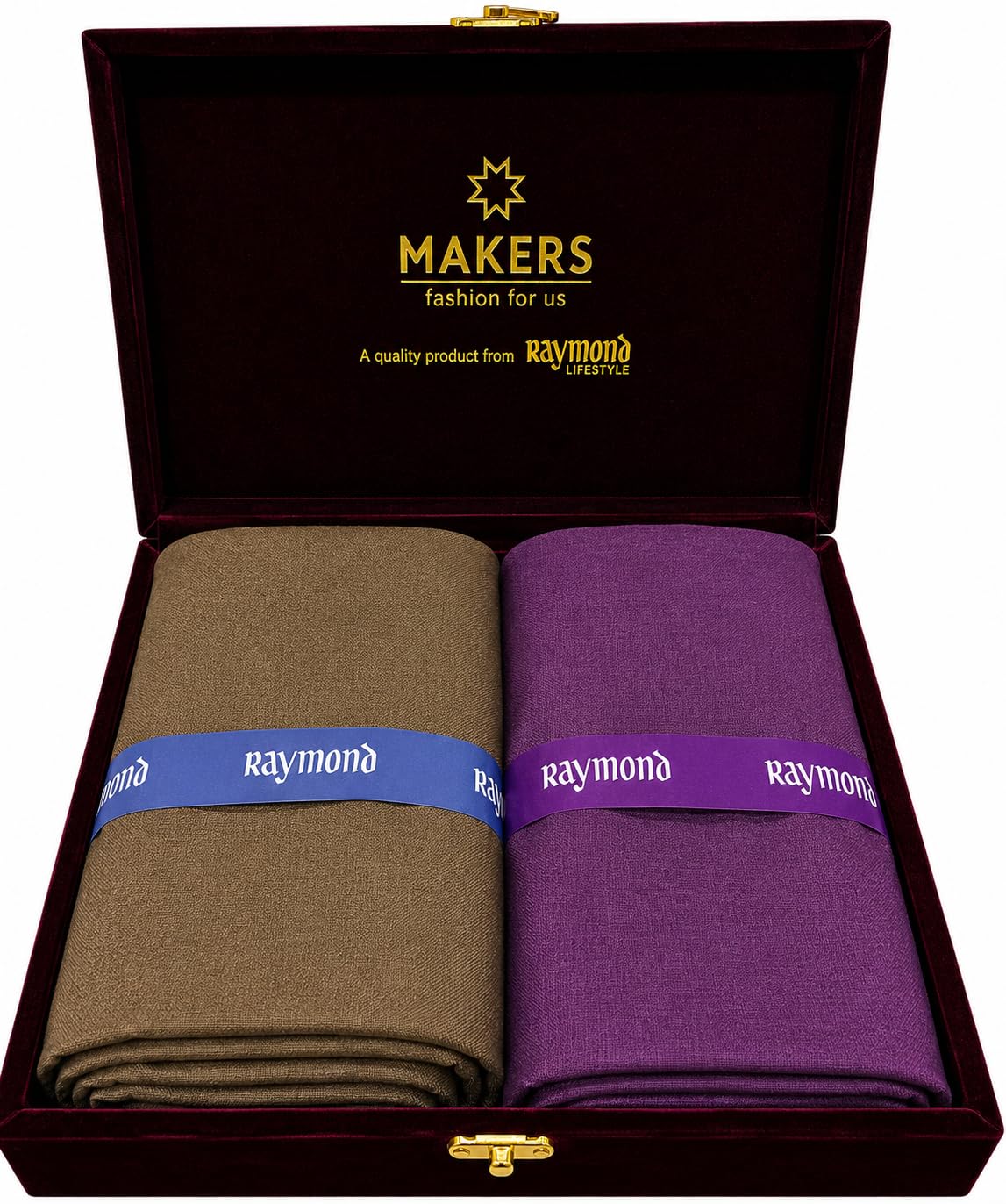 raymond fabrics Makers Men's Signature Unstitched Shirt & Trouser Fabric Combo | Fine Formal Fabric Set with Premium Presentation Box | Tailoring Material for Men-picture-28