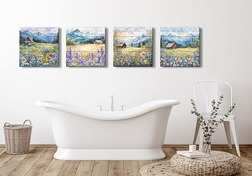 Miniatura 448 de Arte de pared de naturaleza con plantas verdes, decoración de pared de hojas botánicas tropicales, impresiones en lienzo para dormitorio, Hoja