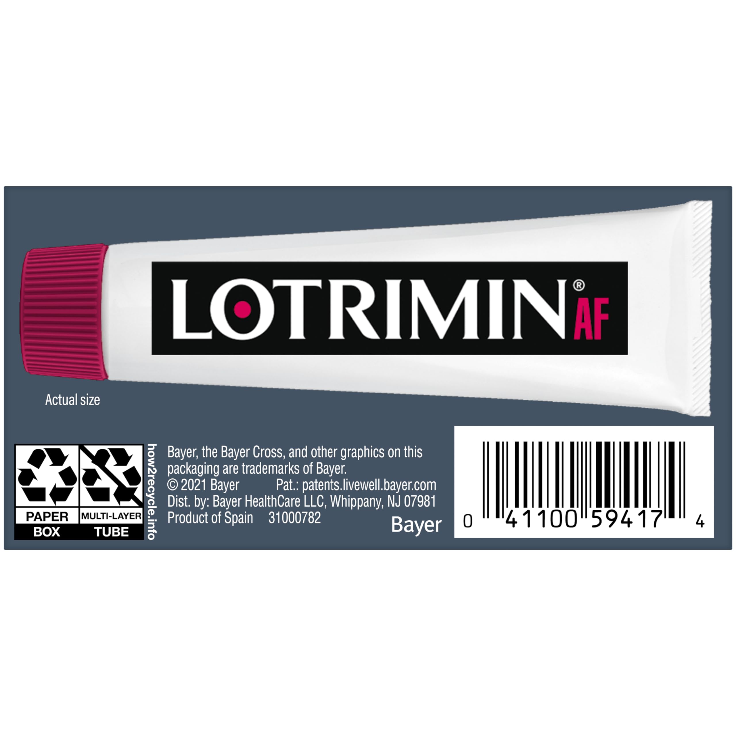 Lotrimin AF Ringworm Cream Clotrimazole 1% - Clinically Proven Effective Antifungal Cream Treatment of Most Ringworm, For Adults and Kids Over 2 years, .42 Ounce (12 Grams) — Amazon image 11