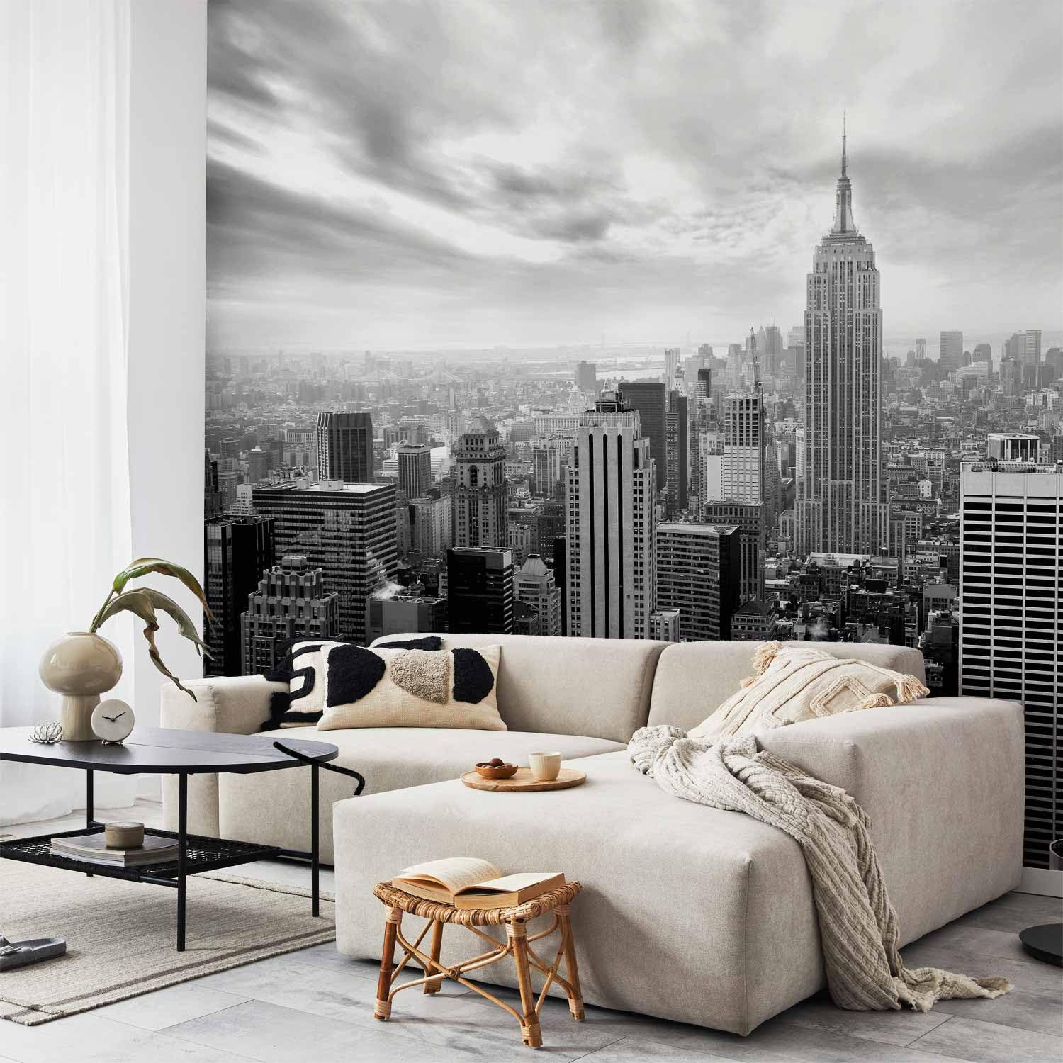 Carta da Parati Moderna per Soggiorno, New York, 400x280 cm | Fotomurali in TNT, Decorazione da Muro XXL, Carte da Parati Moderne, Produzione Europea