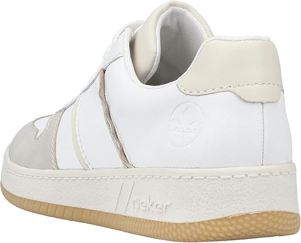 Rieker M5509 Veterschoenen voor dames, wit, 39 EU, wit, 39 EU