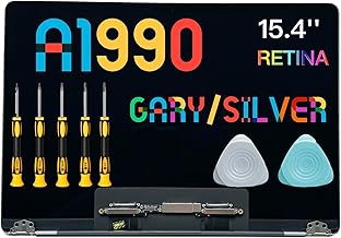 Replacement for Pro Retina 15" A1990 2018-19 Late 2018 Mid 2019 EMC 3215 3359 Replacement LCD Screen Assembly (Silver)