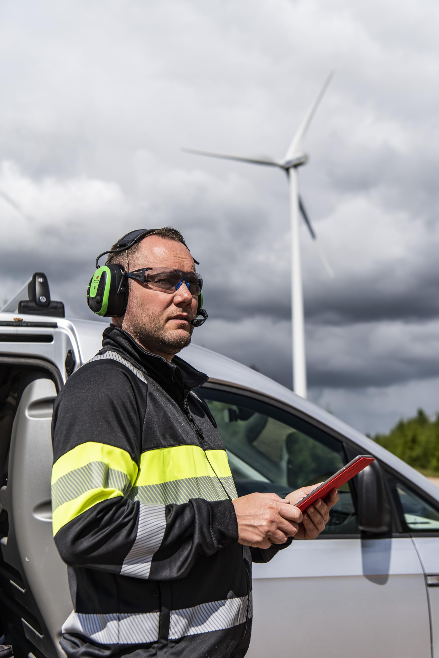 3M PELTOR WS ALERT XPV Headset-App, grün, Kopfband | solarbetrieben, MultiPoint-Bluetooth, MRX21A1WS7, 1 pro Packung