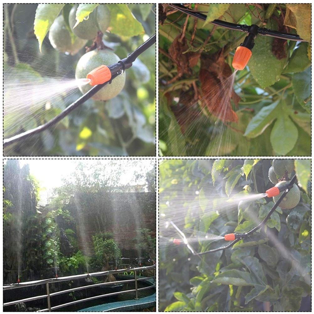 Tubi per irrigazione 20m 9 / 12mm Acqua Tubo Regolabile ugello Fai da Te a Goccia d'innaffiatura del Giardino del corredo di irrigazione Sistema di irrigazione di Piante da Serra Fiori