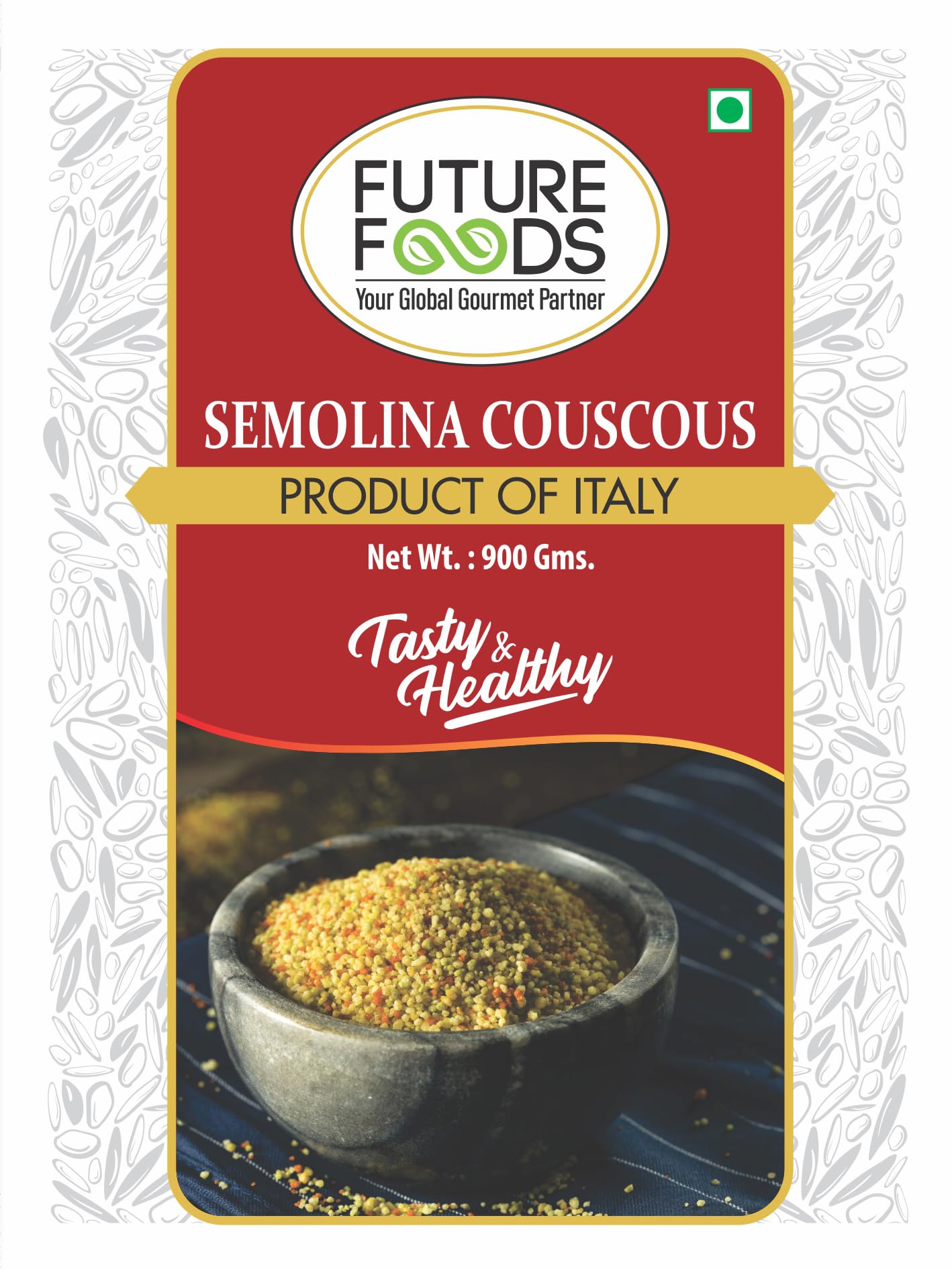 Future Foods Semolina Couscous 900g (Pack of 2)| Mild and Neutral Taste | Light and Fluffy Texture | Good Fiber Source | with Multiple Health Benefits | Helps Lower Cholesterol - Image 5 thumbnail