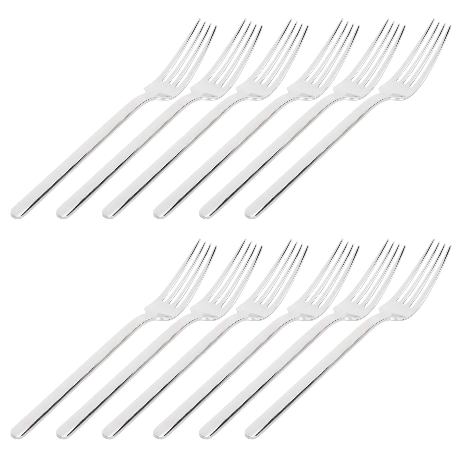 Set di 12 forchette in acciaio inossidabile 316, di alta qualità per bistecche, stoviglie spesse e resistenti, con lucidatura a specchio, eleganti utensili per cucina, sala da pranzo, uso quotidiano