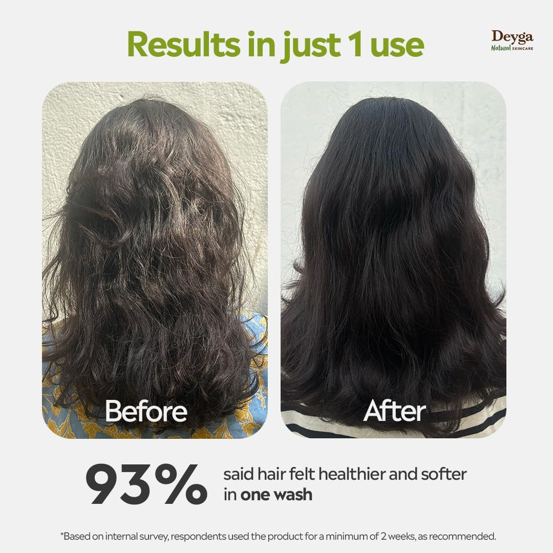 Deyga Soy Milk Conditioner 220ml for Frizz Control, Split Ends & Smooth Hair | Protein-Rich Hydration with Soybean, Argan Oil, Coconut Extract & Vitamin E | Soft, Silky, Voluminous Hair - Image 2