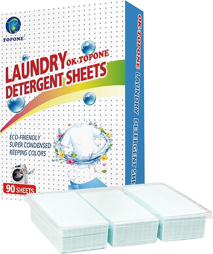 90 Laundry Detergent Sheets, Novel Nanoconcentrated