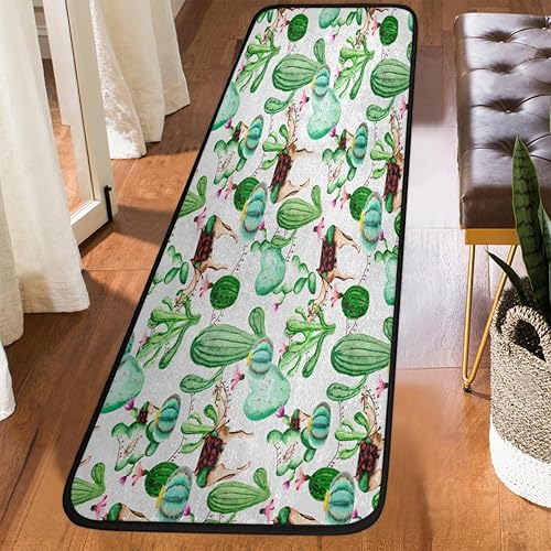 Miniatura 7 de Cute Camels Cactus Area Rug Soft Non-Slip Farmhouse Carpet Washable Kitchen Runnner Rugs Modern Floor Mat for Hallway Entryway Living Room Bedroom