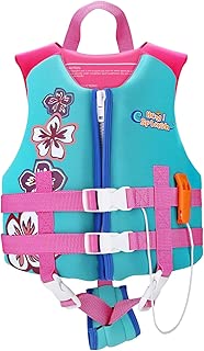 ライフジャケット - HeySplash 救命胴衣 ナイロン製 25mm内蔵EPE 救助笛つき フローティングベスト 子供用