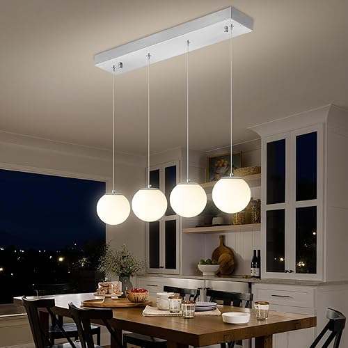 Miniatura 47 de Lámpara Colgante de Globo de Vidrio de 6 Luces Moderna Candelabro de Globo de Vidrio Gris Humo Grandes Candelabros para Techos Altos Entrada Luz