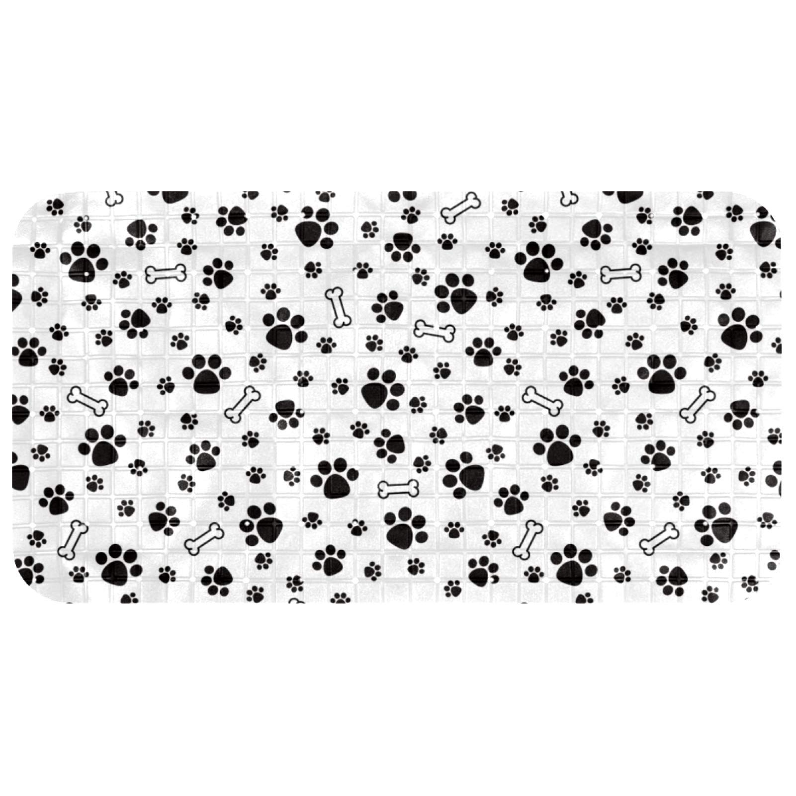 Tapis de bain os et pattes 37,3 x 68,3 cm pour une salle de bain familiale sécurisée