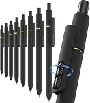 Inkipen 8Pcs Stylos à gel - 0.5mm Stylo d'encre noire Fine Point écriture lisse, rapide séchage Stylos rétractable pour le journaling, école mignonne & Fournitures de bureau color-8PCS)