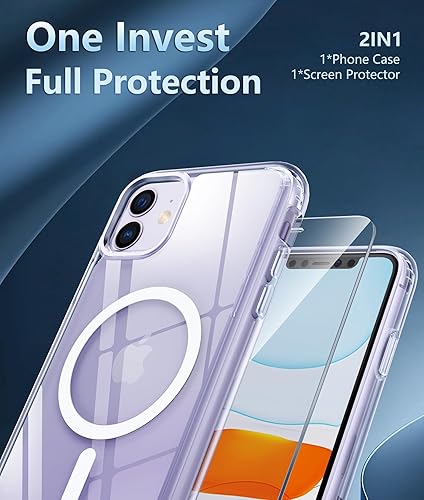 Miniatura 1073 de Fntcase Funda para iPhone 15 Plus y 14 Plus de 6.7 pulgadas, magnética, a prueba de golpes de grado militar, antiamarilleo, delgada, protectora