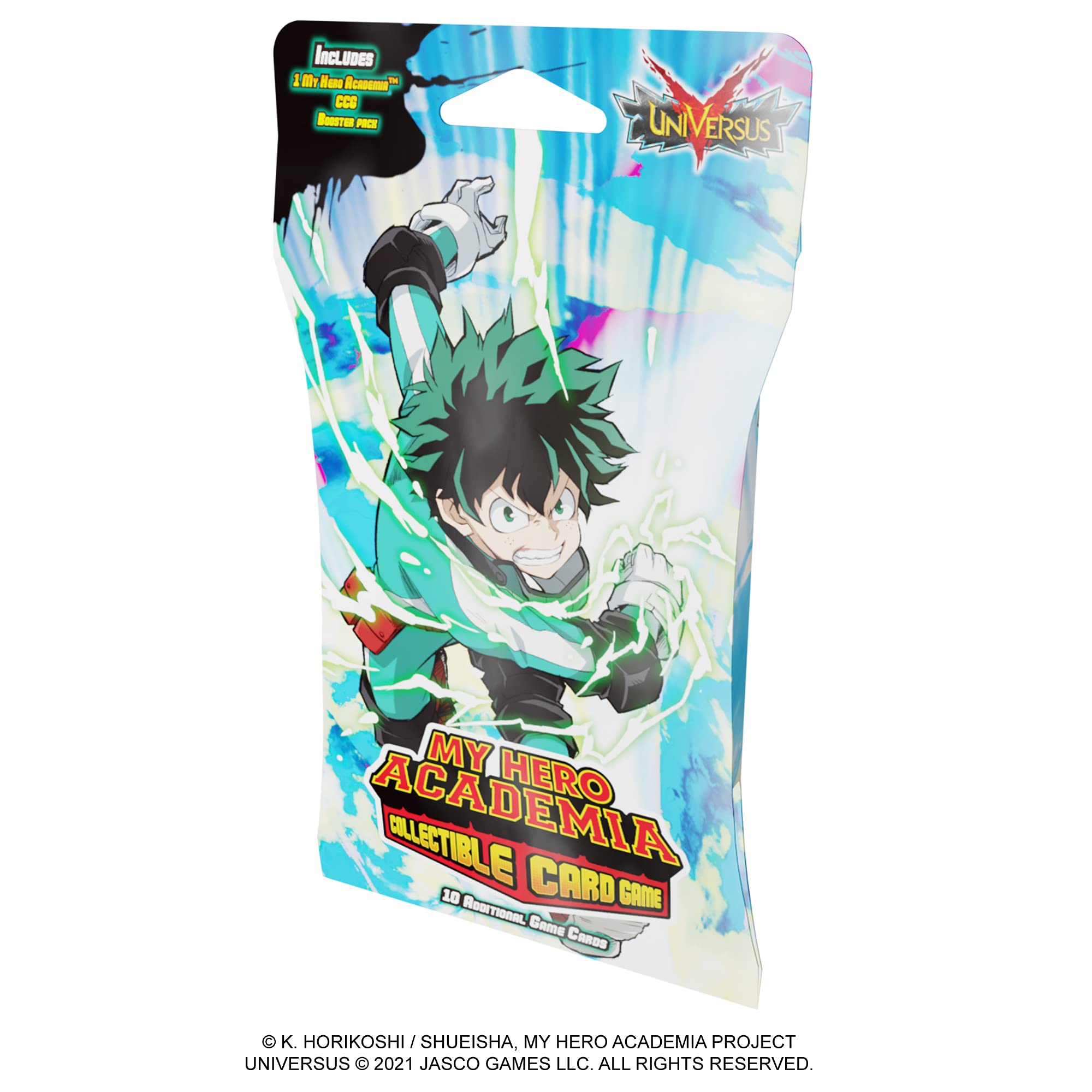 Amazon.com: My Hero Academia Collectible Card Game - Hanging Booster Pack -  Wave 1 | Trading Card Game | Ages 14+ | for 2 Players | Average Playtime  45+ Minutes | Made by Jasco Games, (MHA01M) : Toys & Games