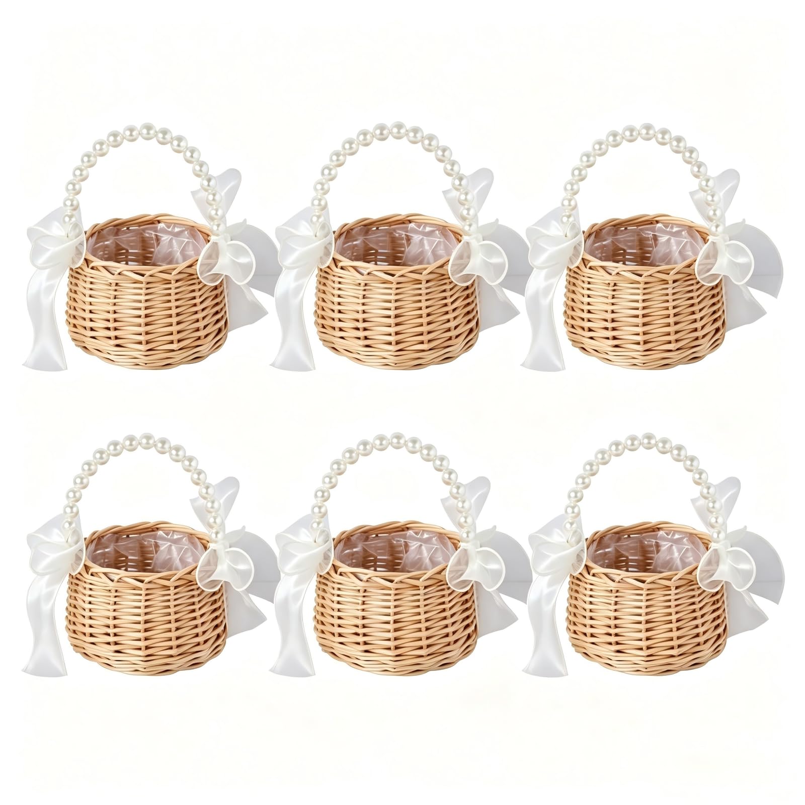 Ailan Cestino per damigella d'onore elegante con vimini e rattan Eventi