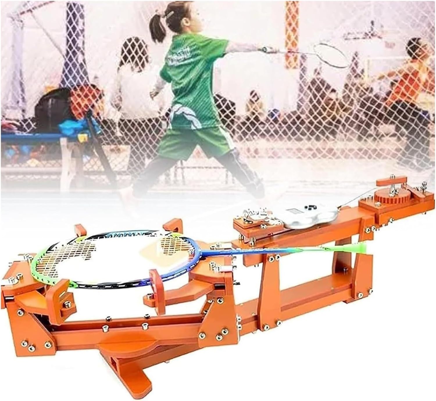 Tennis Stringing Machine, Portable Sports Tennis Stringing Machine Tool, Table Top Racket Stringing Machine with Tools and Accessories