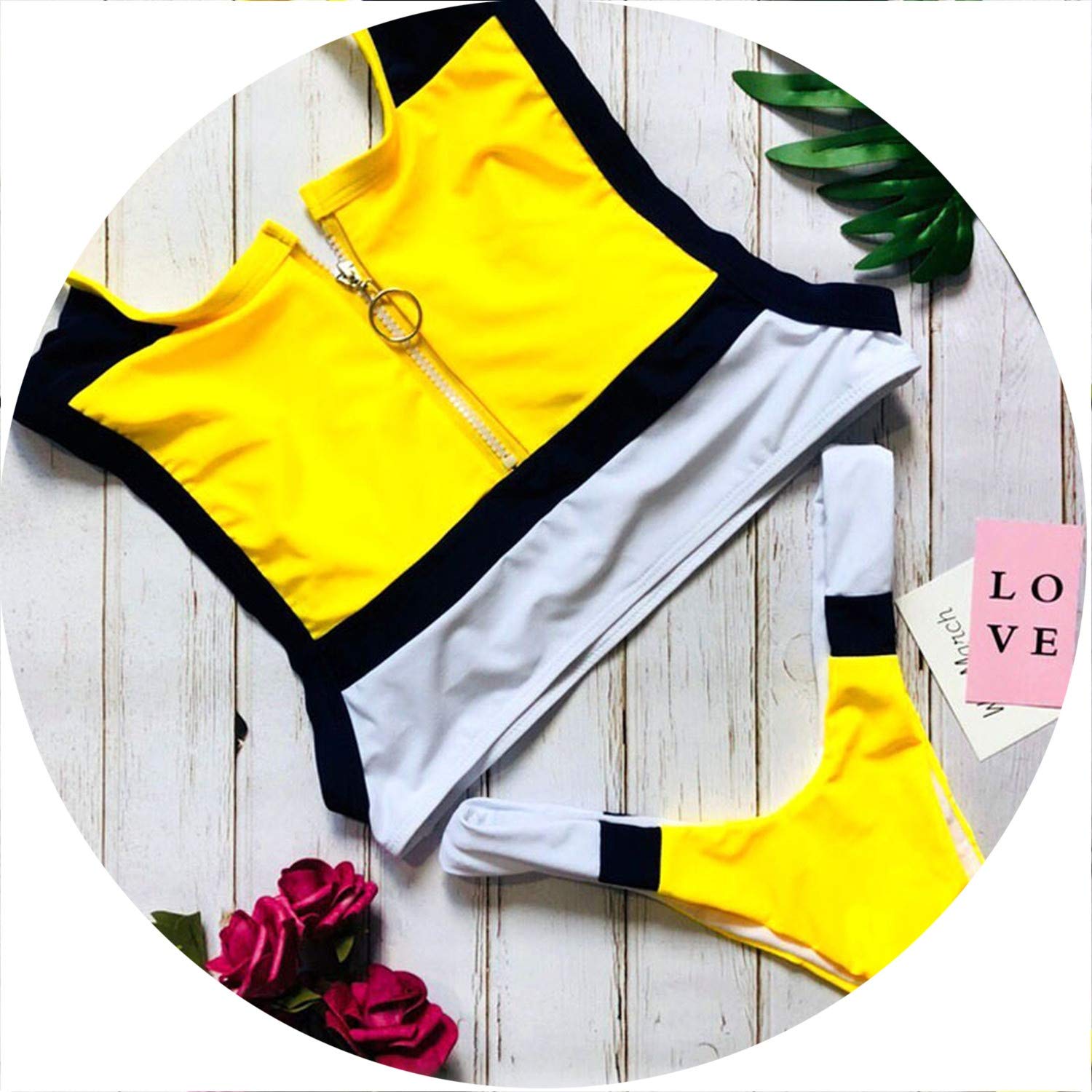 Buy Bikini Girls Front Zipper Sexy Bikini Set Sports Crop Women Thong