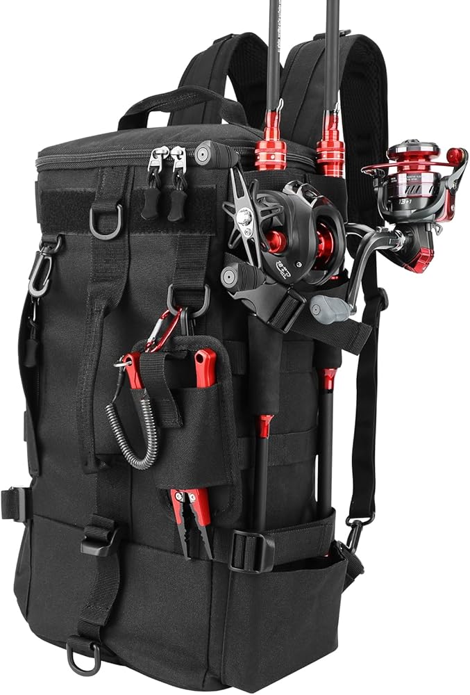 Amazon.co.jp: KOMCLUB 釣り リュック フィッシング バッグ 防水 大