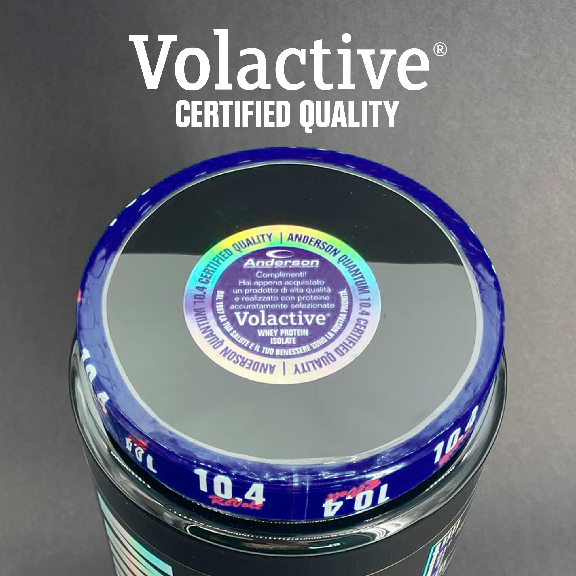 Anderson Proteine in polvere - Chocolat Noir, 92% proteine, 22.9% BCAA, Volactive, microfiltrate, 0.5% lattosio, zero grassi, zero zuccheri, zero aspartame, doping free- QUANTUM 10.4 REVOLT
