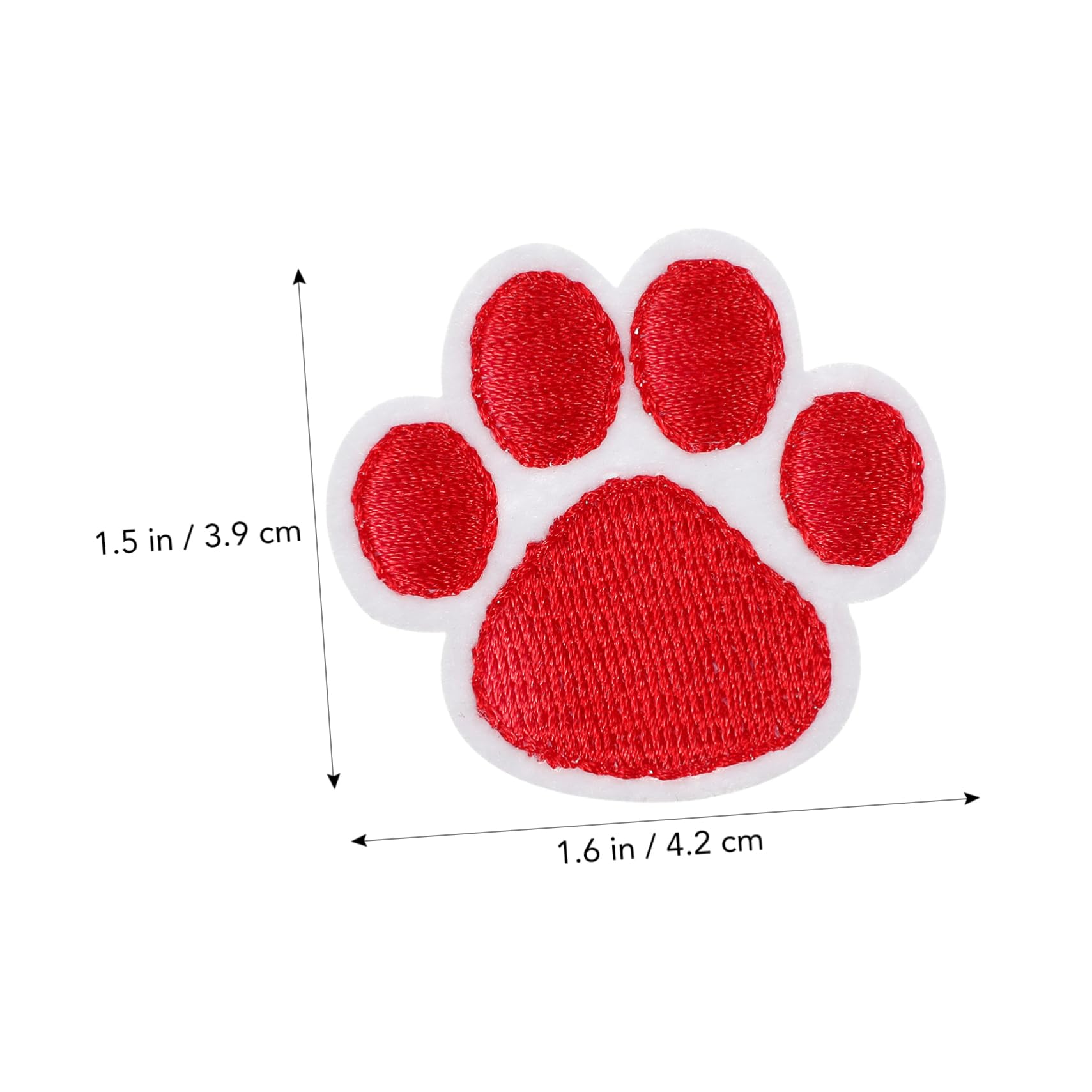STOBOK 100pezzi Toppe Ricamate Impronta Di Cane Per Abbigliamento Accessori Fai Da Te Facile Da Cucire e Adesive Per Giubbotti e Borse