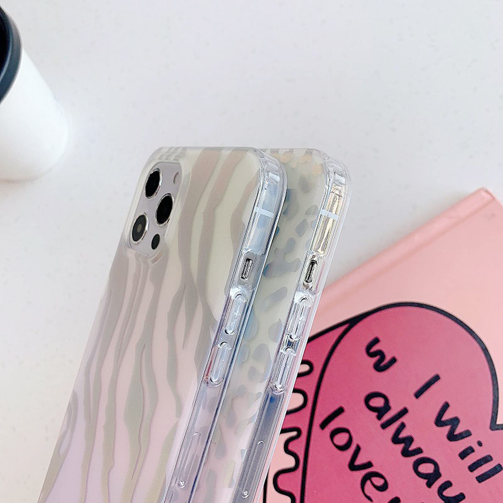 Custodia Silicone Trasparente Compatibile Con IPHONE 13 pro Max (6.7) Finitura Cartoni - Leopardo