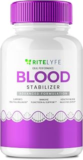 Ritelyfe Blood Stabilizer Capsules, Ritelyfe Support Supplement Pills - Maximum Strength, RitelyfeBloodStabilizer Health & Wellness Pills, Ritelyfe Stabilizer All Natural Pills Reviews (60 Capsules)