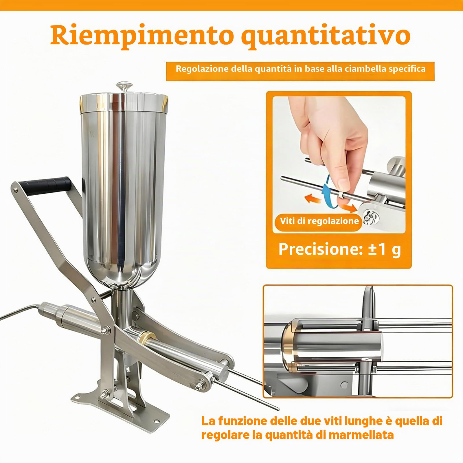 Manual Dosing Machine, ±1g Accuracy, for Powder Granule Filling