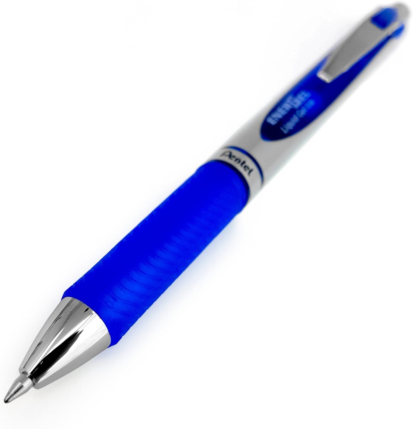 Pentel EnerGel XM BL77 - Retractable Liquid Gel Ink Pen - 0.7mm - 52% Recycled - Wallet of 9 - Blue