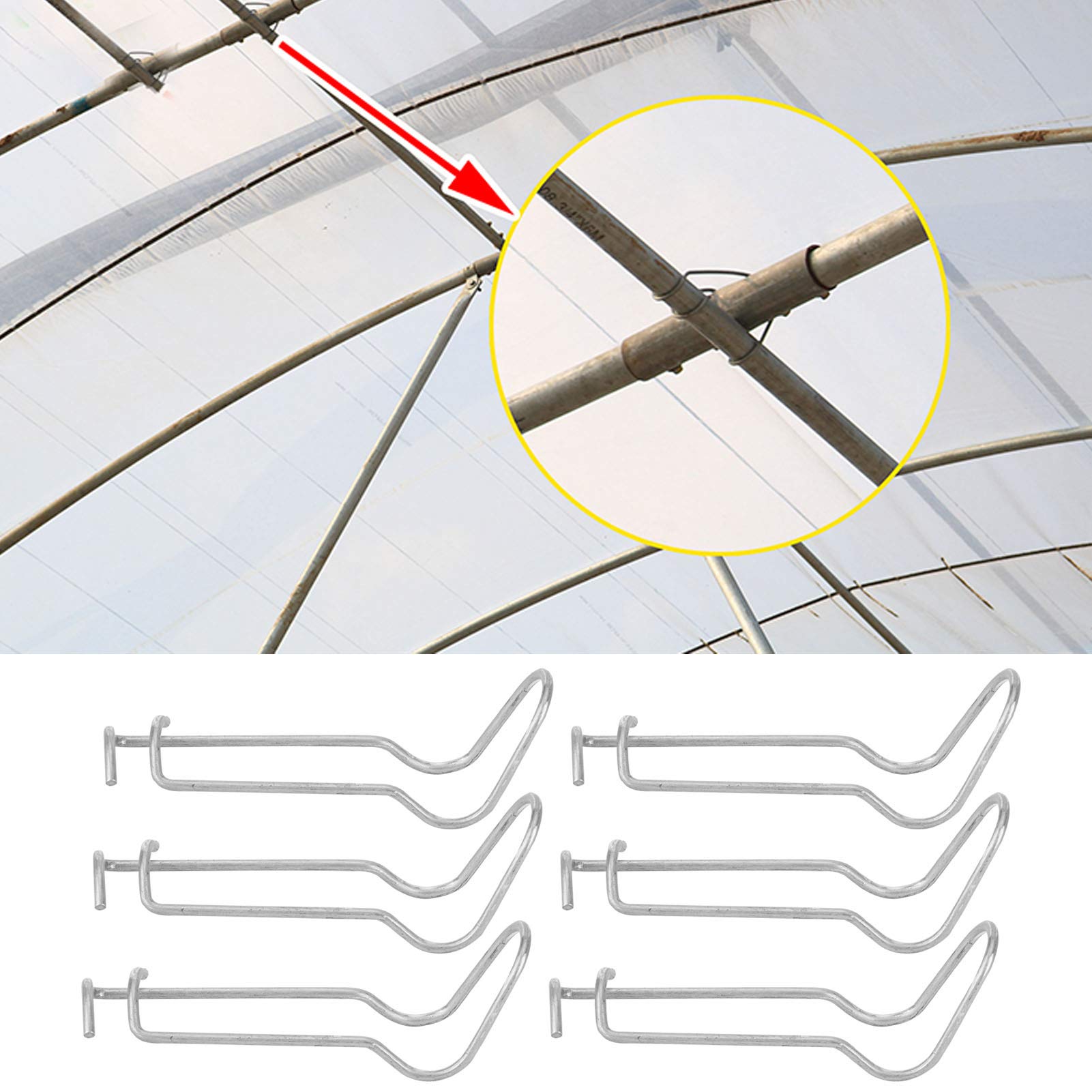 30 Piece Stainless Steel Factory Support Spring Clamp Greenhouse Spring Fixing Clamps for Home Garden(1#) - Image 4