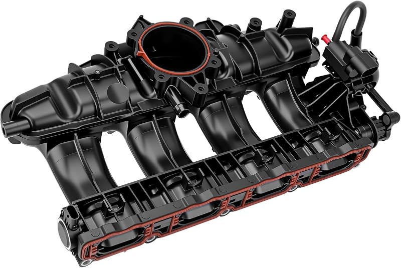 Engine Intake Manifold Assembly with Sensor and Control Motor | Compatible with 2009-2016 Audi A4 Quattro, A5 Quattro, A6 Quattro, 2012-2016 Q5, L4 2.0L Replaces#06H133201AT 06H133201AN