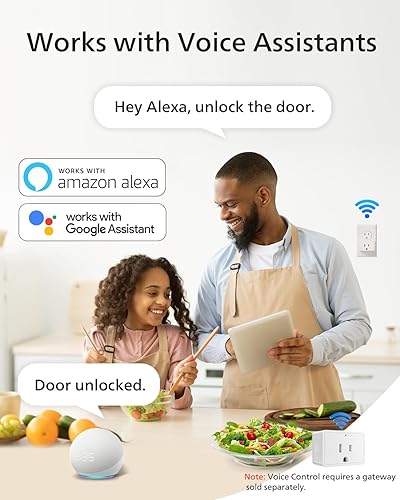 Miniatura 5 de Philips Cerradura inteligente con asas, juego de cerradura de puerta de entrada sin llave, cerradura de puerta inteligente con 2 asas de nivel,