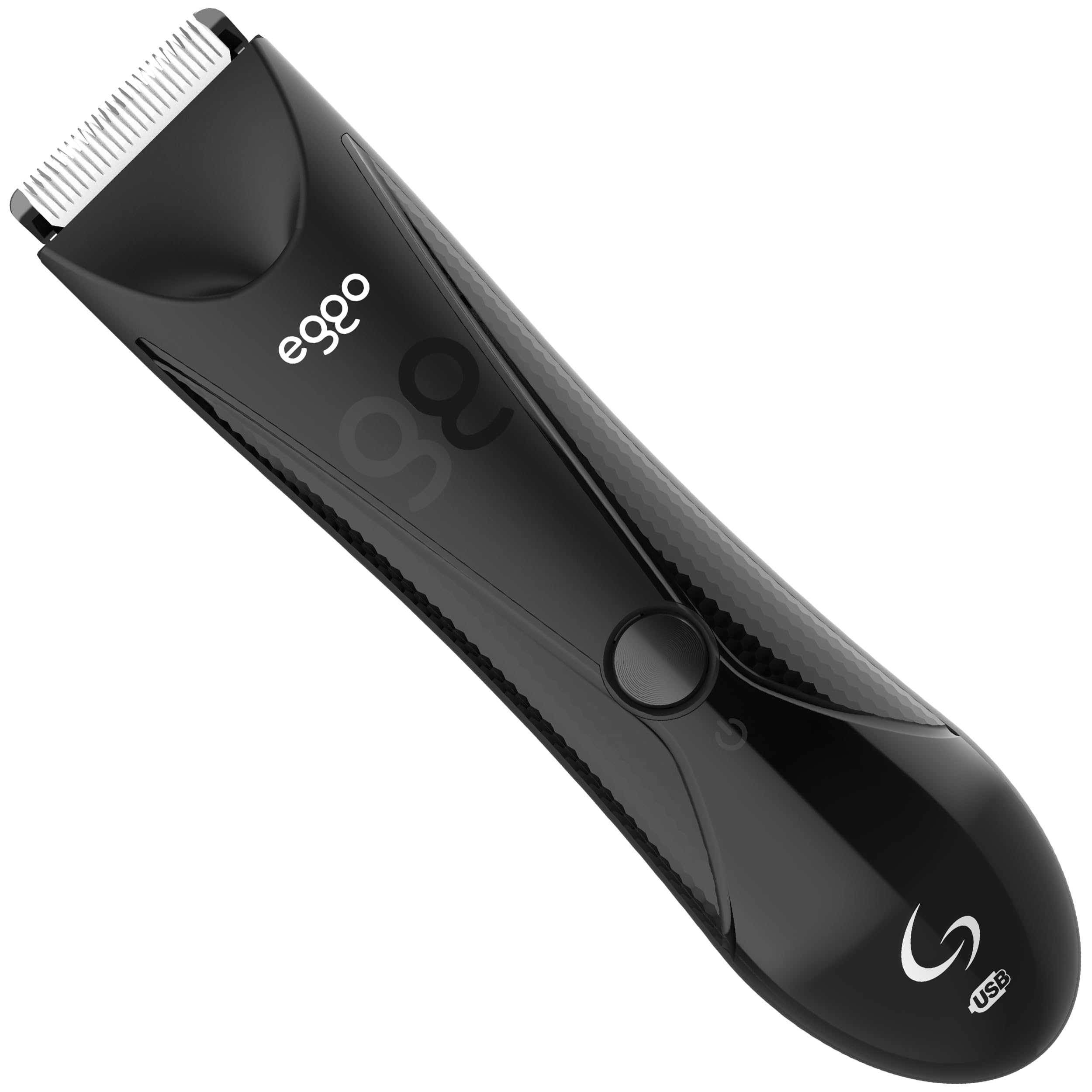 GA.MA Italy Eggo Body Trimmer for Men, Ceramic Blade for Sensitive Areas, LED Light, USB Rechargeable, 5600 RPM, Cordless Full Body Groomer with Guide Combs