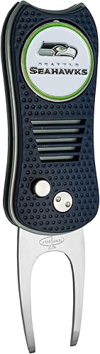Miniatura 20 de Team Golf NFL Switchblade Herramienta de Divot con Marcador de Pelota Magnético de Doble Cara, Cuenta con Diseño Patentado de Una Sola Punta, Causa