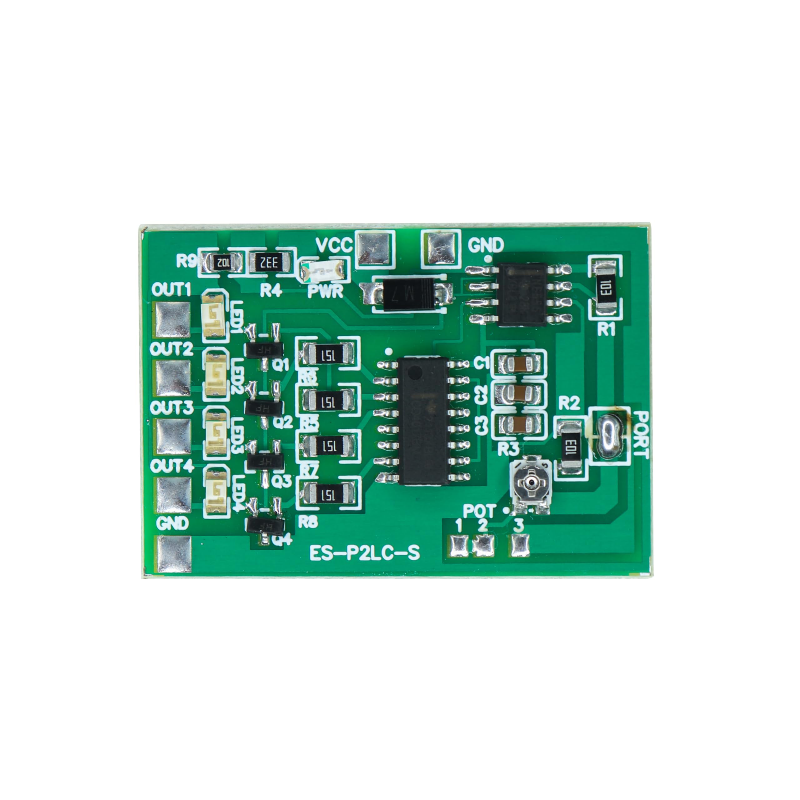 Electronic Spices 4 channel LED chaser with adjustable speed, Circuit (41mm x 28mm) (B0CX1X6SW7) Amazon Price History, Amazon Price Tracker