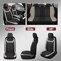 Vista 10 de CAROMOP Breathable Car Seat Cover 2 Front Seats, 3D Air Mesh Cloth Seat Covers for Cars, Universal Fit Automotive Car Interior Covers for SUV Vans